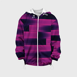 Куртка с капюшоном детская Color pink square, цвет: 3D-белый