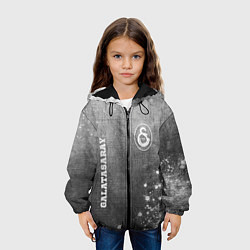 Куртка с капюшоном детская Galatasaray - grey gradient вертикально, цвет: 3D-черный — фото 2