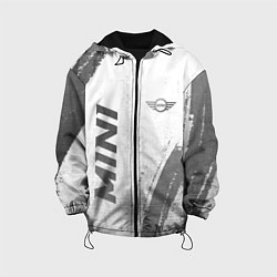 Куртка с капюшоном детская Mini - white gradient вертикально, цвет: 3D-черный