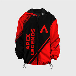 Куртка с капюшоном детская Apex Legends - red gradient вертикально, цвет: 3D-черный