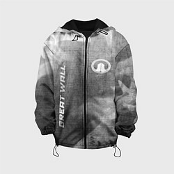 Куртка с капюшоном детская Great Wall - grey gradient вертикально, цвет: 3D-черный