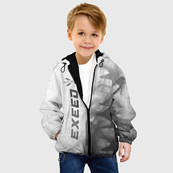 Куртка с капюшоном детская Exeed - white gradient по-вертикали, цвет: 3D-черный — фото 2