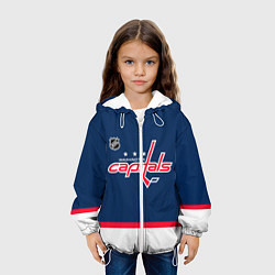 Куртка с капюшоном детская Washington Capitals hockey team, цвет: 3D-белый — фото 2