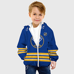 Куртка с капюшоном детская Баффало Сейбрз хоккей, цвет: 3D-белый — фото 2