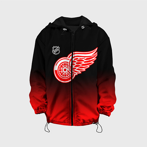 Детская куртка Детройт Ред Уингз - градиент / 3D-Черный – фото 1