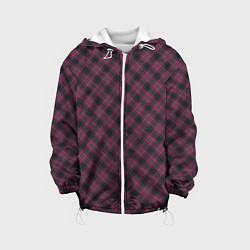 Куртка с капюшоном детская Tartan, цвет: 3D-белый