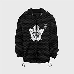 Куртка с капюшоном детская Торонто Мейпл Лифс - черные треугольники, цвет: 3D-черный