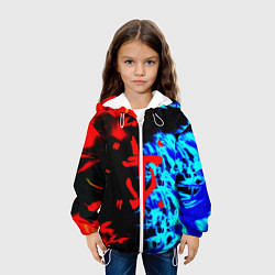 Куртка с капюшоном детская Doom лёд и пламя, цвет: 3D-белый — фото 2