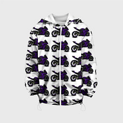 Детская куртка The motorcycle is dark purple