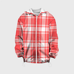 Детская куртка Checked red white