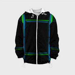 Детская куртка Neon green light blue