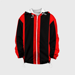 Детская куртка Color black red lines