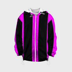Детская куртка Color black pink lines