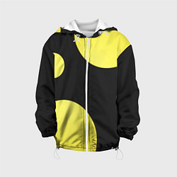 Куртка с капюшоном детская Лава лампа макро баланс абстракция, цвет: 3D-белый