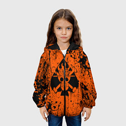 Куртка с капюшоном детская Эйс символ, цвет: 3D-черный — фото 2
