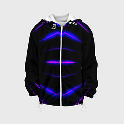 Куртка с капюшоном детская Color black neon, цвет: 3D-белый