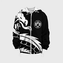 Куртка с капюшоном детская Borussia дракон белый, цвет: 3D-белый