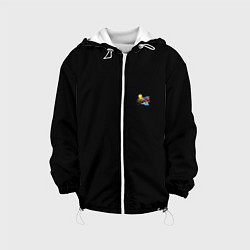 Куртка с капюшоном детская Mercedes amg, цвет: 3D-белый