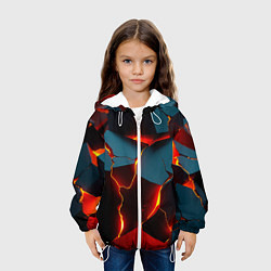 Куртка с капюшоном детская Orange glow, цвет: 3D-белый — фото 2