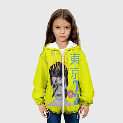 Куртка с капюшоном детская David Bowie 1973, цвет: 3D-белый — фото 2