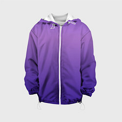 Куртка с капюшоном детская The color is purple, цвет: 3D-белый