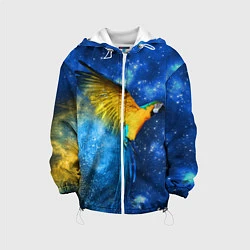 Детская куртка Космический попугай