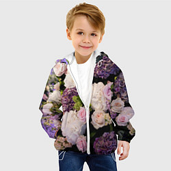 Куртка с капюшоном детская Весенние цветы, цвет: 3D-белый — фото 2