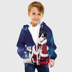 Куртка с капюшоном детская Аниме, цвет: 3D-белый — фото 2