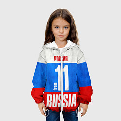 Куртка с капюшоном детская Russia: from 11, цвет: 3D-белый — фото 2