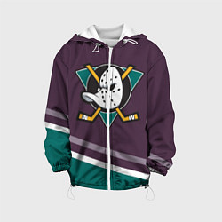 Куртка с капюшоном детская Anaheim Ducks Selanne, цвет: 3D-белый