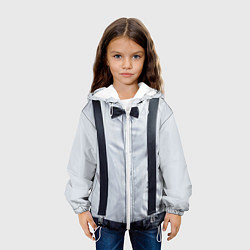Куртка с капюшоном детская Рубашка с подтяжками, цвет: 3D-белый — фото 2