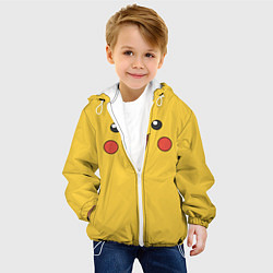 Куртка с капюшоном детская Пикачу, цвет: 3D-белый — фото 2