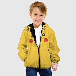 Куртка с капюшоном детская Пикачу цвета 3D-черный — фото 2