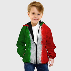 Куртка с капюшоном детская Italian, цвет: 3D-черный — фото 2
