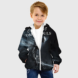 Куртка с капюшоном детская Dark Souls, цвет: 3D-белый — фото 2