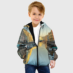 Куртка с капюшоном детская Питер, цвет: 3D-черный — фото 2