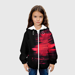 Куртка с капюшоном детская Краска, цвет: 3D-белый — фото 2