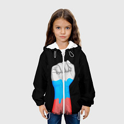 Куртка с капюшоном детская Русский кулак, цвет: 3D-белый — фото 2