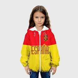Куртка с капюшоном детская Сборная Испании: Евро 2016, цвет: 3D-белый — фото 2