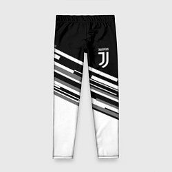 Леггинсы для девочки FC Juventus: B&W Line, цвет: 3D-принт