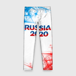Леггинсы для девочки Россия, цвет: 3D-принт