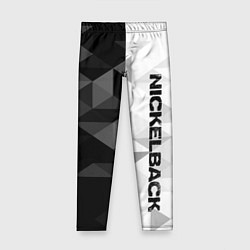 Леггинсы для девочки Nickelback, цвет: 3D-принт