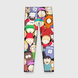 Леггинсы для девочки South Park персонажи, цвет: 3D-принт