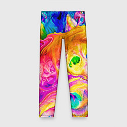 Леггинсы для девочки TIE DYE, цвет: 3D-принт