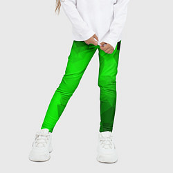 Леггинсы для девочки GREEN, цвет: 3D-принт — фото 2