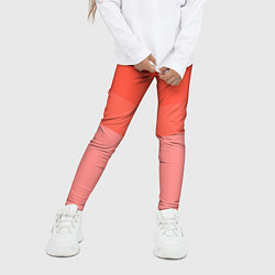 Леггинсы для девочки Персиковый Градиент, цвет: 3D-принт — фото 2