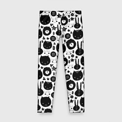 Леггинсы для девочки Мультяшки, цвет: 3D-принт