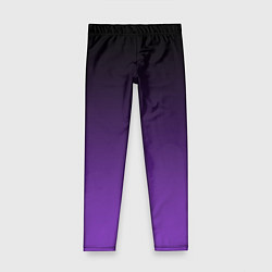 Леггинсы для девочки Ночной градиент Фиолетовый, цвет: 3D-принт