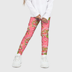 Леггинсы для девочки Корзина с клубникой, цвет: 3D-принт — фото 2