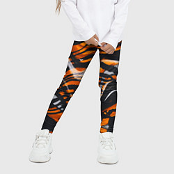 Леггинсы для девочки Окрас тигра, цвет: 3D-принт — фото 2